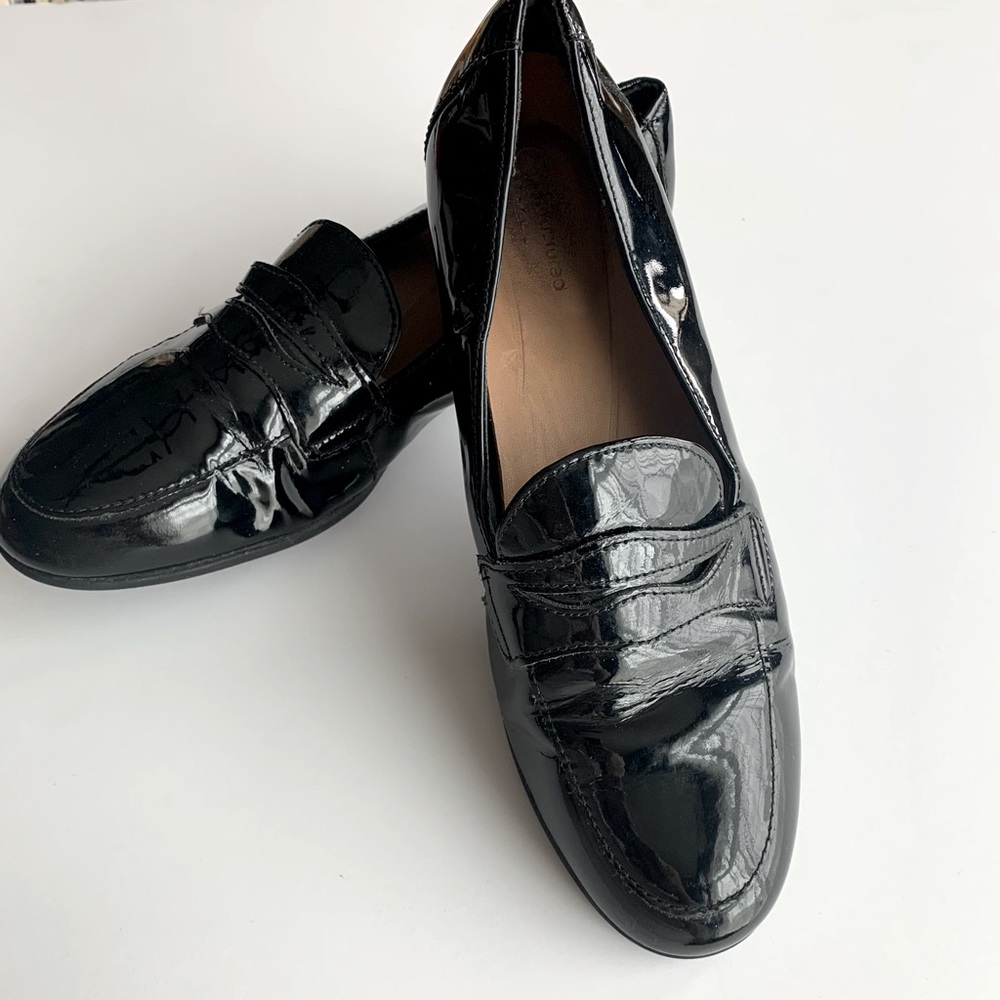 Clarks Patent Leather Penny Loafers